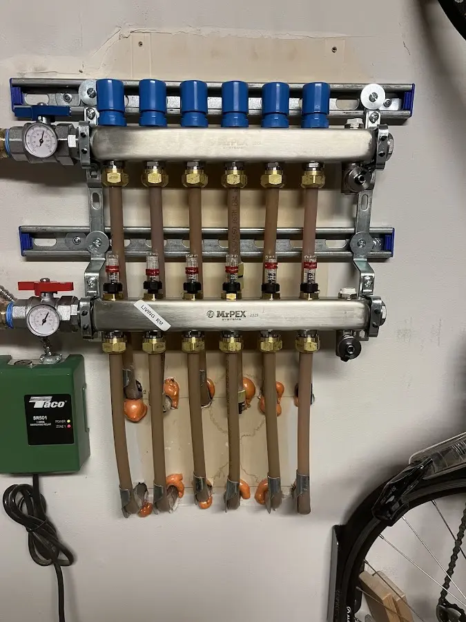 Plumber performing Leak Detection at a residential property in Apex